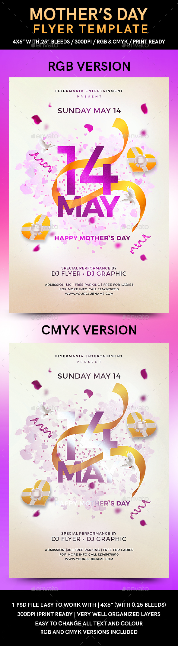 Mother's Day Flyer Template - Flyers Print Templates