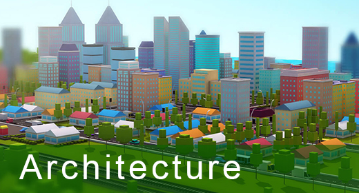 Architecture low poly