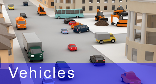 Vehicles low poly