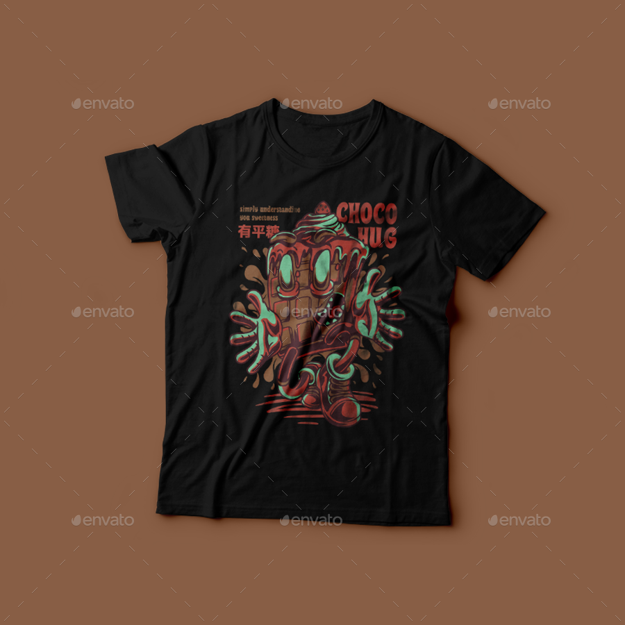Choco Hug T-Shirt Design, T-Shirts | GraphicRiver
