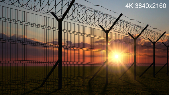 Boundary Fence on Sunset 4K