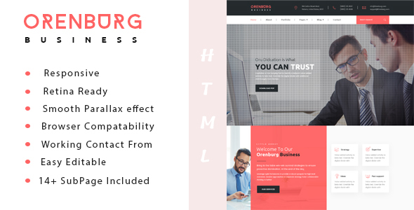Extraordinary Orenburg - Business Consulting and Professional Services HTML Template