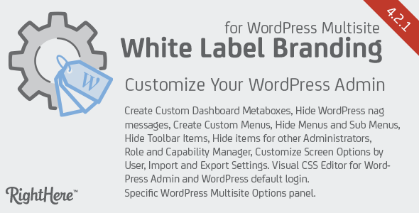 White Label Branding for WordPress Multisite - CodeCanyon Item for Sale