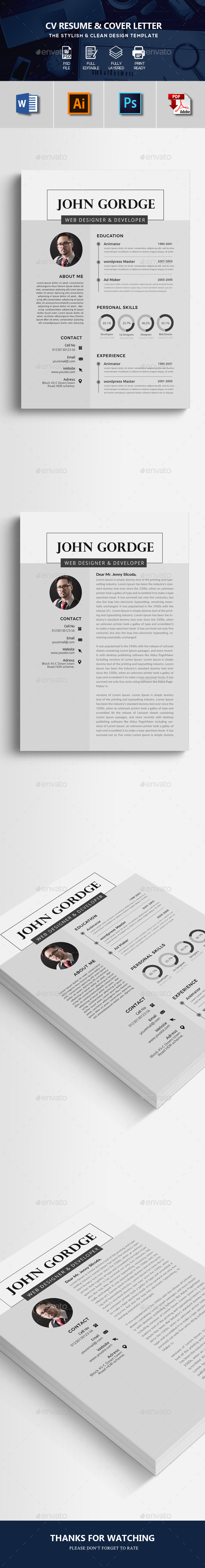 CV Resume Word Format - Resumes Stationery