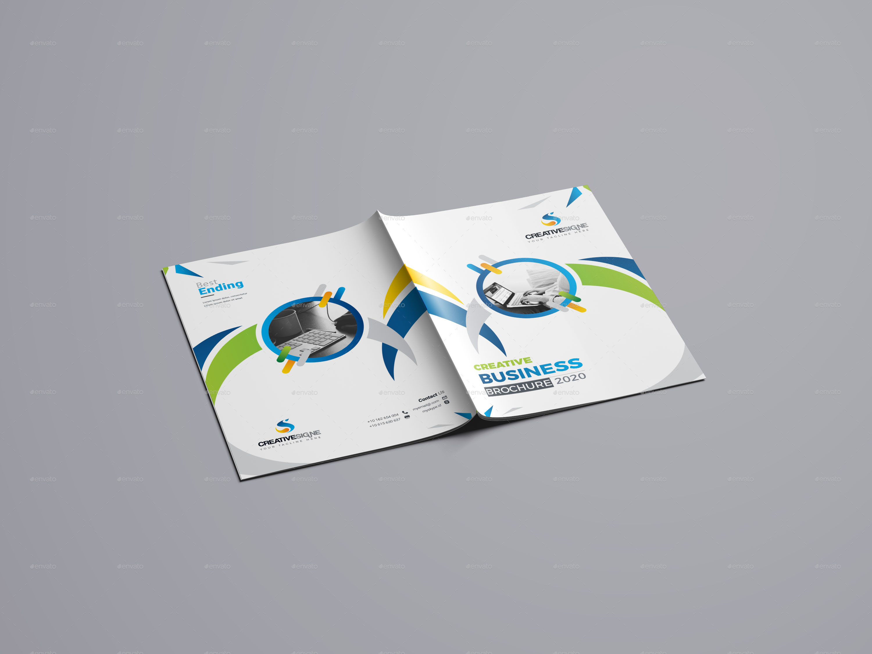 Business Bi Fold Brochure, Print Templates | GraphicRiver