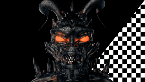 Shaking Devil Head VJ Loop alt