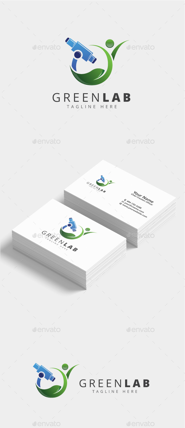 Green Lab Logo - Nature Logo Templates