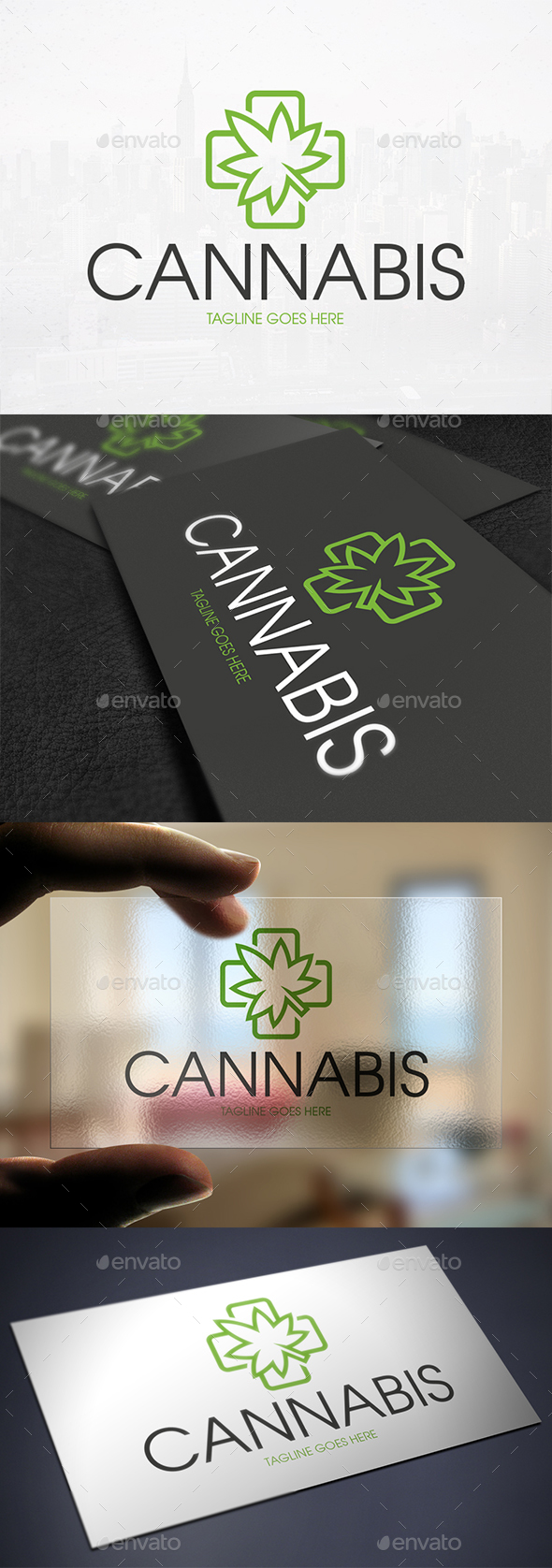 Medical Cannabis Logo Template - Nature Logo Templates