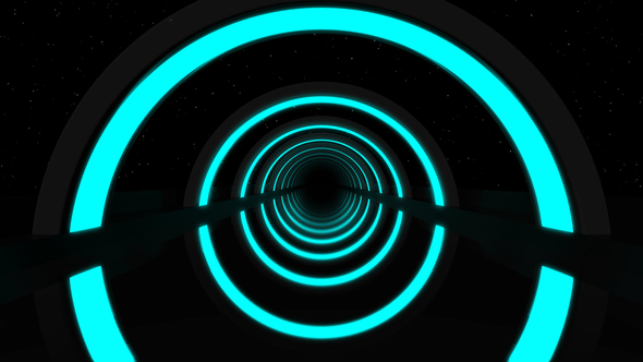 Neon Lights Infinity Tunnel, Motion Graphics | VideoHive