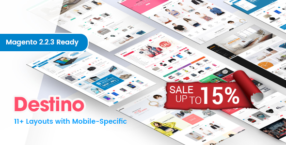 Destino - Premium Responsive Magento Theme with Mobile-Specific Layouts - Shopping Magento