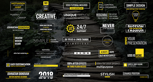 Animated Titles and Lower Thirds