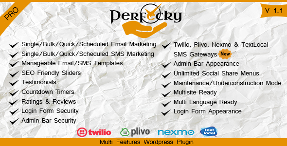 Perfecky Pro - Multi Feature WordPress Plugin - CodeCanyon Item for Sale