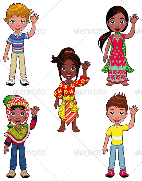 Children in the world - People Characters