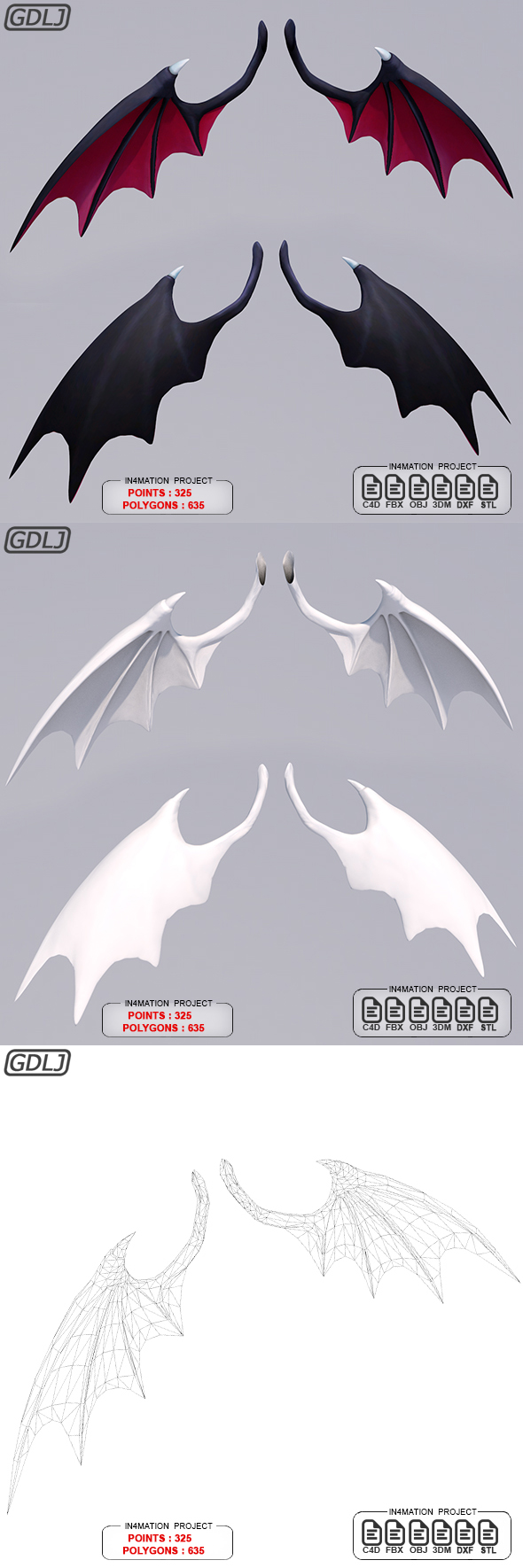 Wings bat - 3Docean 21839025