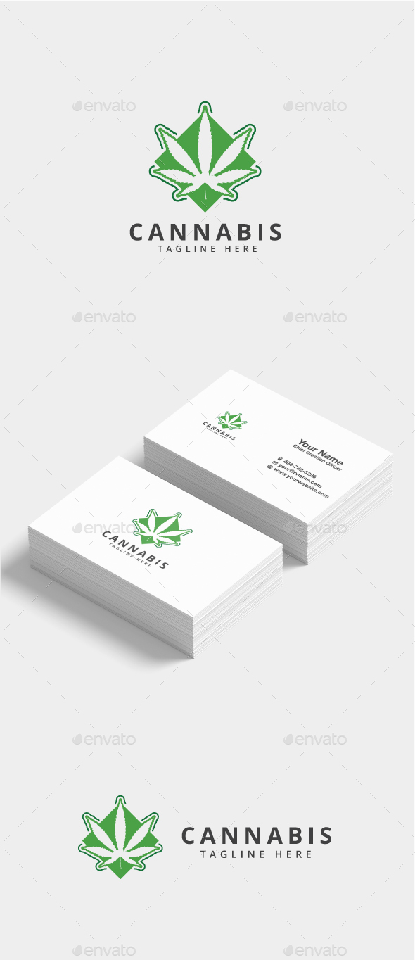 Cannabis Marijuana Logo - Nature Logo Templates