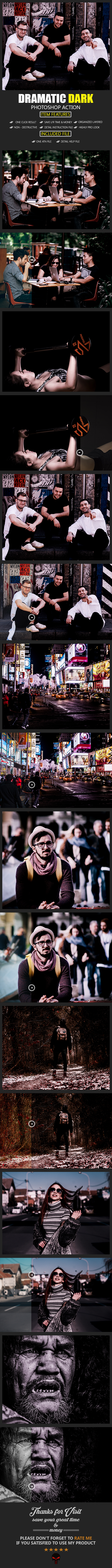 Dramatic Dark Photoshop Action - Photo Effects Actions