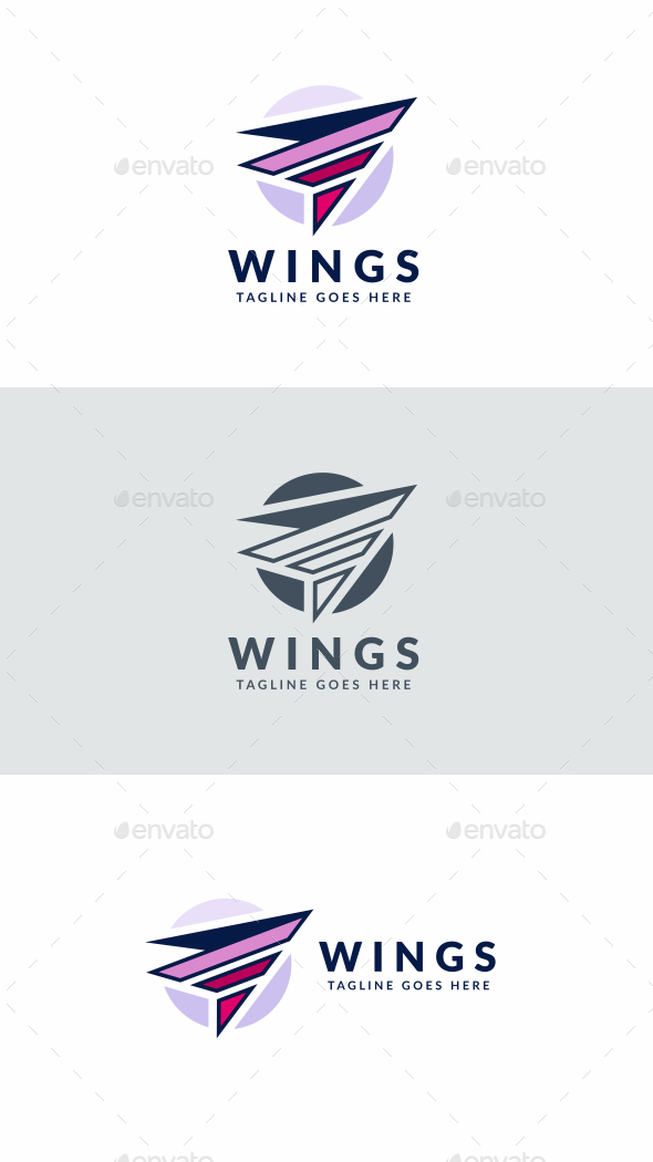 Wings Plane - Objects Logo Templates