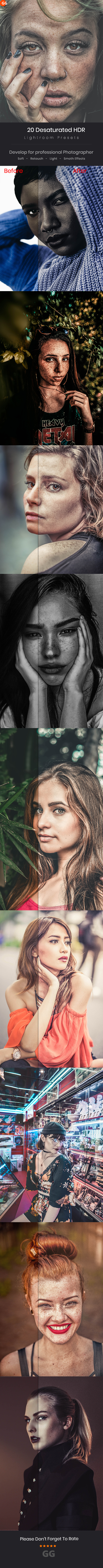 20 Desaturated HDR Lightroom Presets - HDR Lightroom Presets