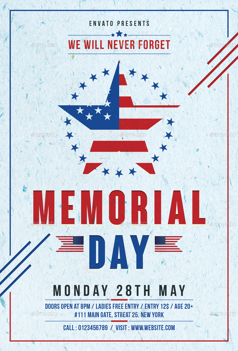 Memorial Day, Print Templates | GraphicRiver