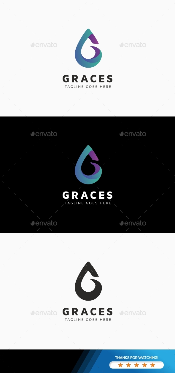 Graces G Letter Logo - Letters Logo Templates