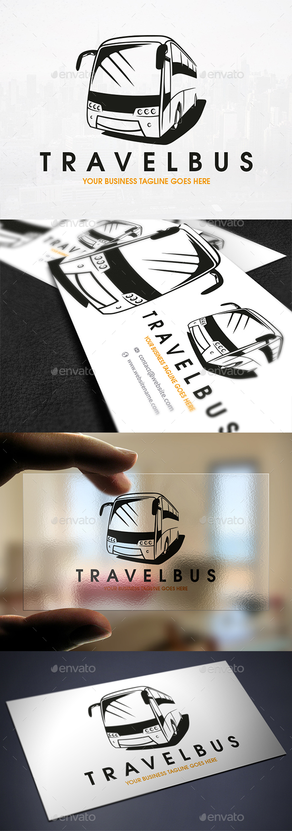 Travel Bus Logo Template - Objects Logo Templates