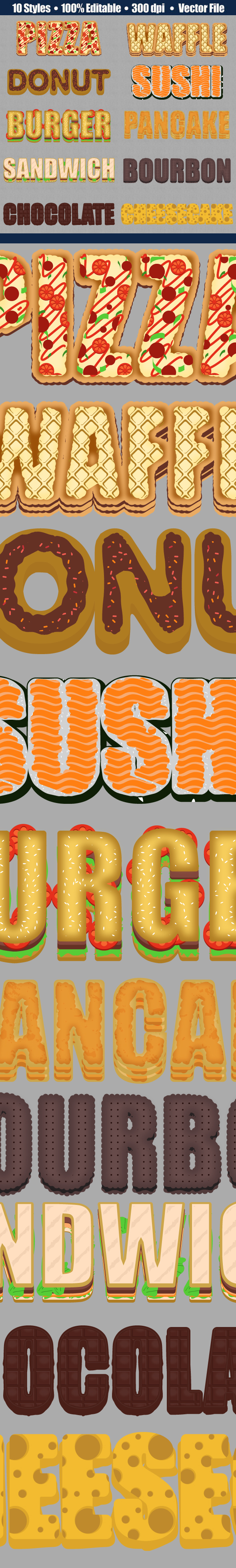 Food and Meal Graphic Style for Adobe Illustrator - Styles Illustrator