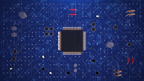 Abstract Blue World Circuit alt