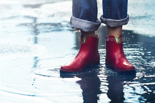 boots in water