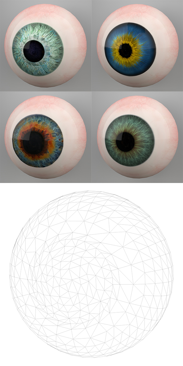 Human Eyes 3D - 3Docean 21849047