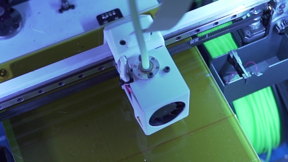 3D Printing Using ABS Plastic, Blue Led Design, Print Manufacturing, Cnc Machine