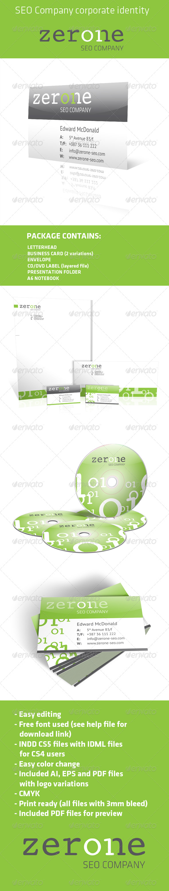 SEO Corporate identity pack - Stationery Print Templates