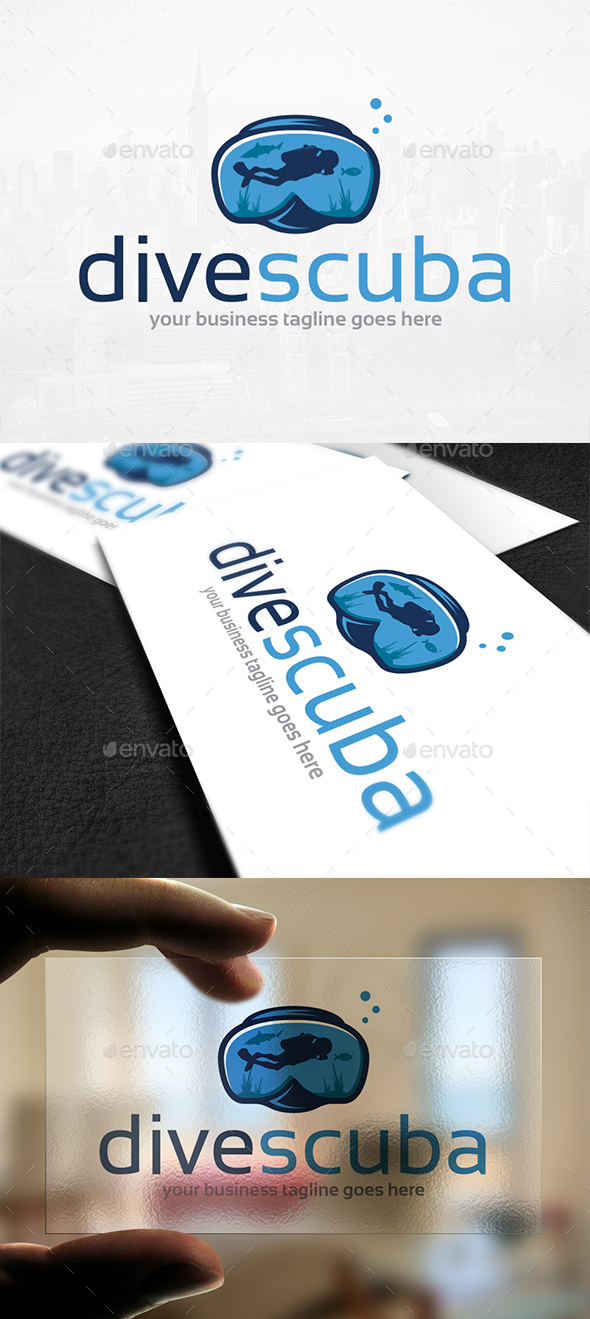 Diving Club Logo Template - Humans Logo Templates