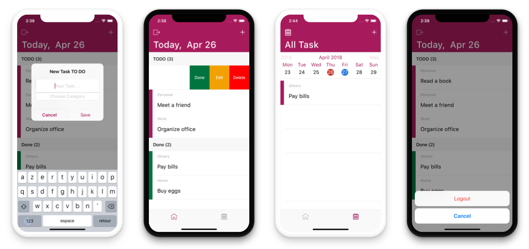 ios calendar and task app