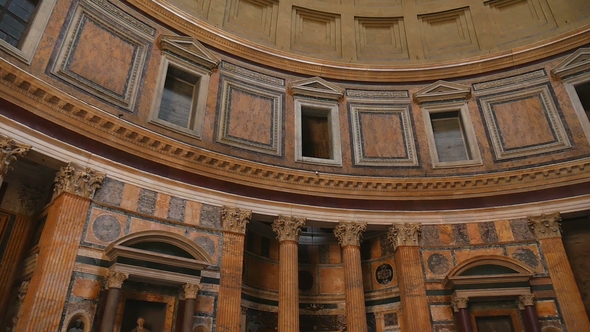 Pantheon, Rome Italy. Temple of All Gods alt