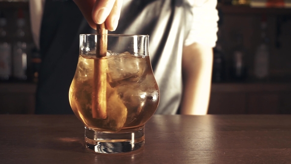 Cocktail on a Bar