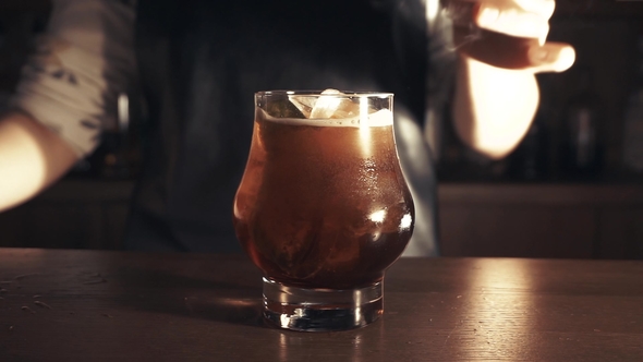 Cocktail on a Bar
