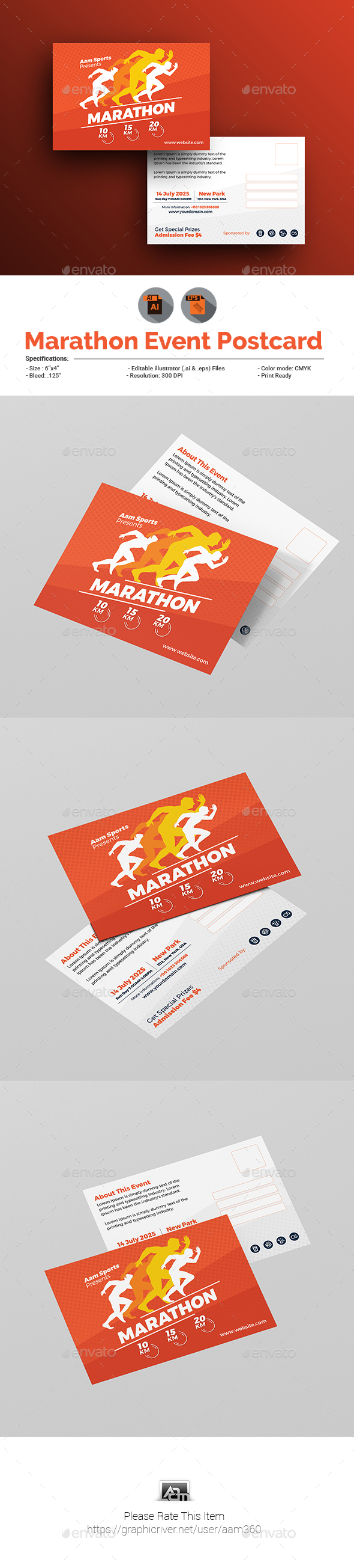 event postcard