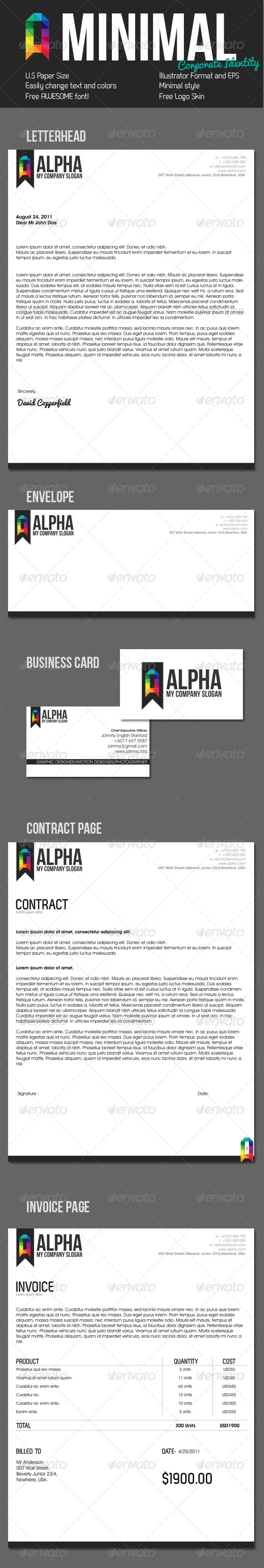 Clean Style Corporate Identity - Stationery Print Templates
