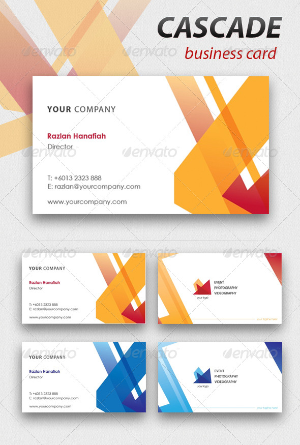 Cascade Business Card - Corporate Business Cards