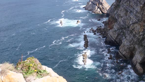 Coast at Cabo de Penas in Asturias, Spain alt