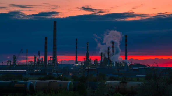 Oil Refining Industry in the Oil State of Kazakhstan. alt