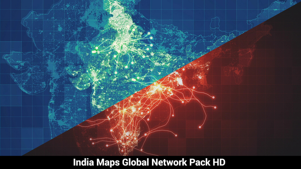 Pack of 3 India Maps Network HD