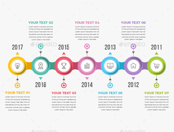 Modern Timeline Infographics - Infographics