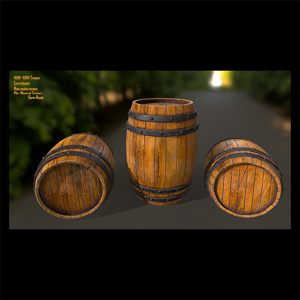 Wood_Barrel - 3Docean 21862556
