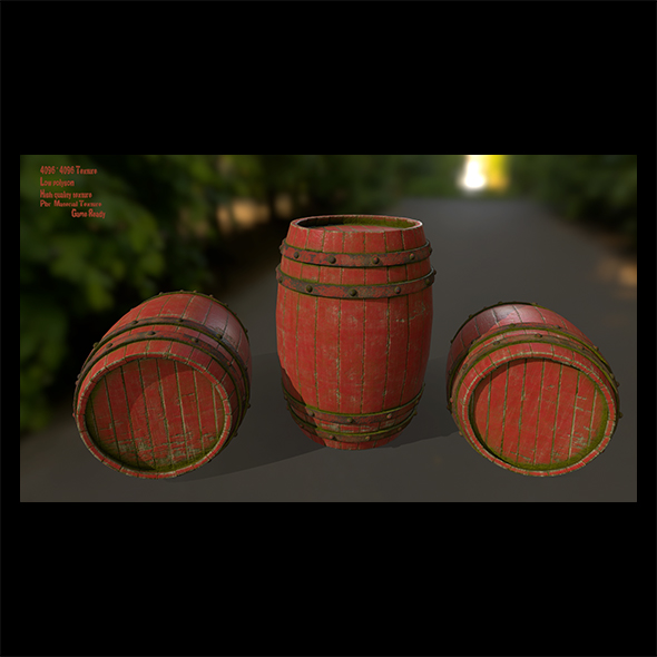 Wood_Barrel 3 - 3Docean 21862571
