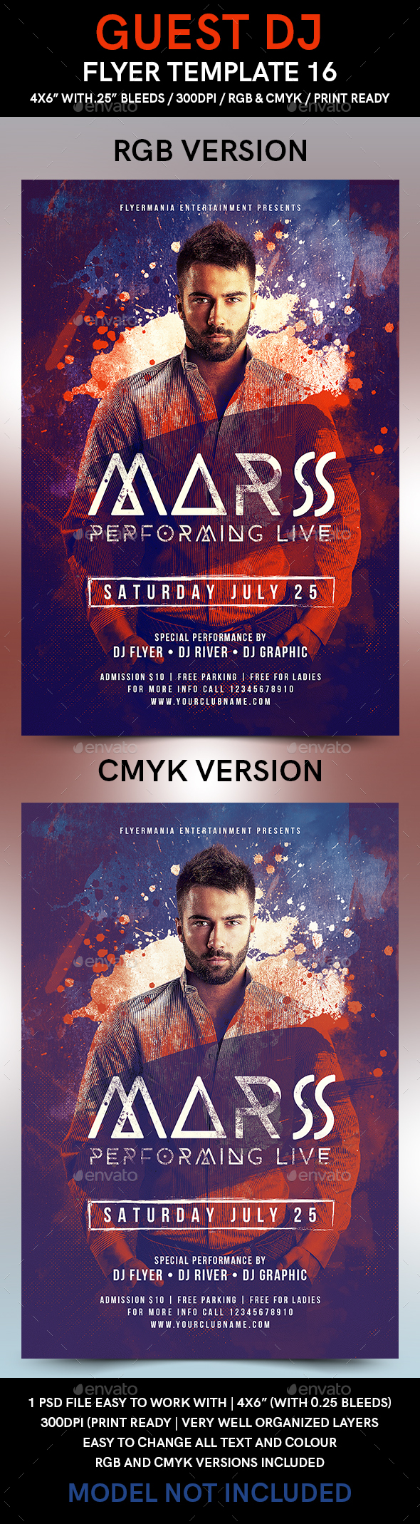 Guest DJ Flyer Template 16 - Events Flyers
