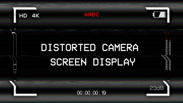 Distorted Camera Screen Display
