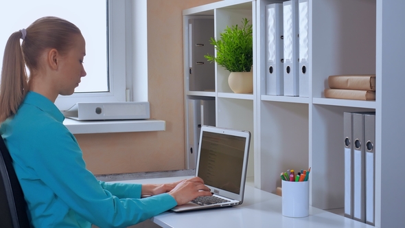 Tired Female at Work alt