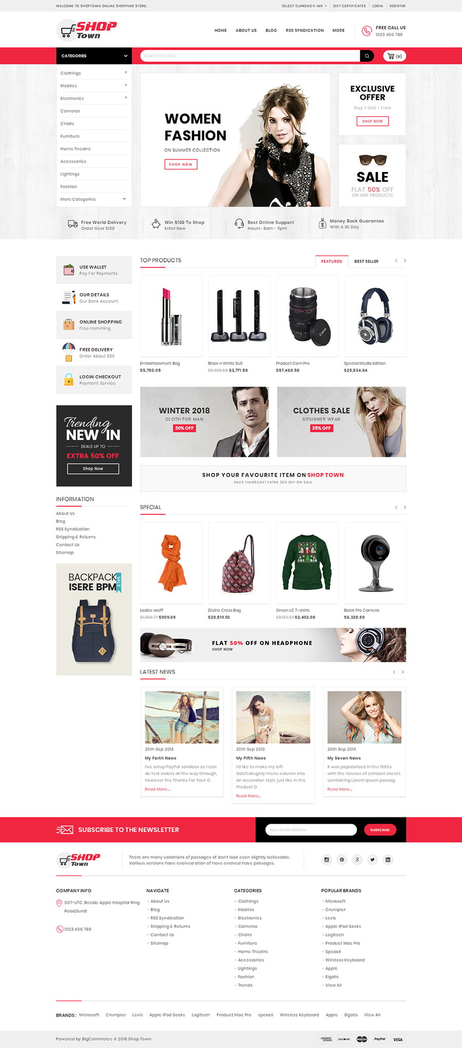 Shop Town - Multipurpose Stencil BigCommerce Theme by TemplateMela