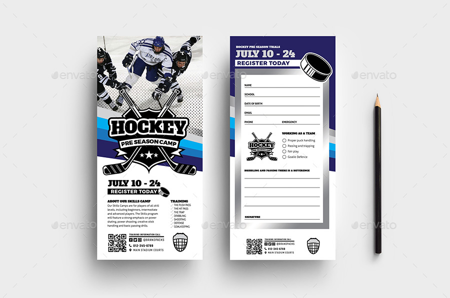 Ice Hockey Templates Bundle, Print Templates GraphicRiver